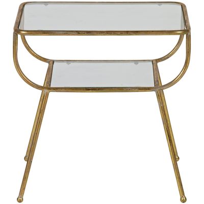 WOOOD Amazing Sidobord Metall/Glas Antik 2 st