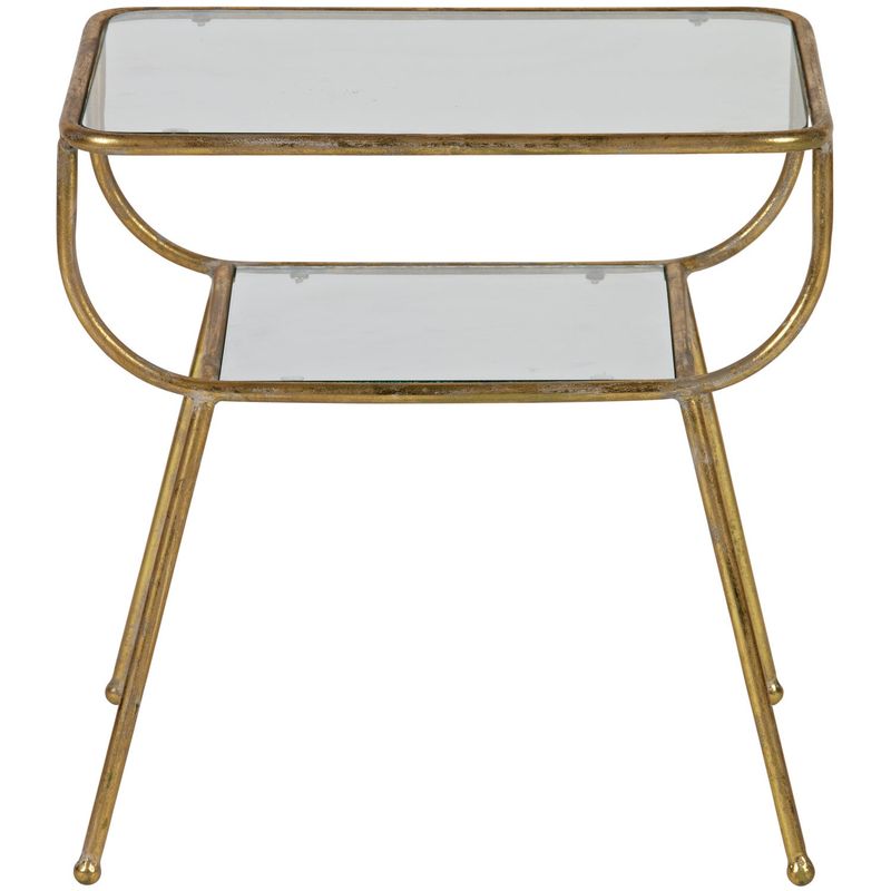 WOOOD Amazing Sidobord Metall/Glas Antik 2 st