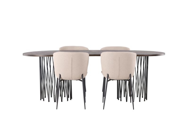 Venture Home Matgrupp Stone med stolarna Modesto