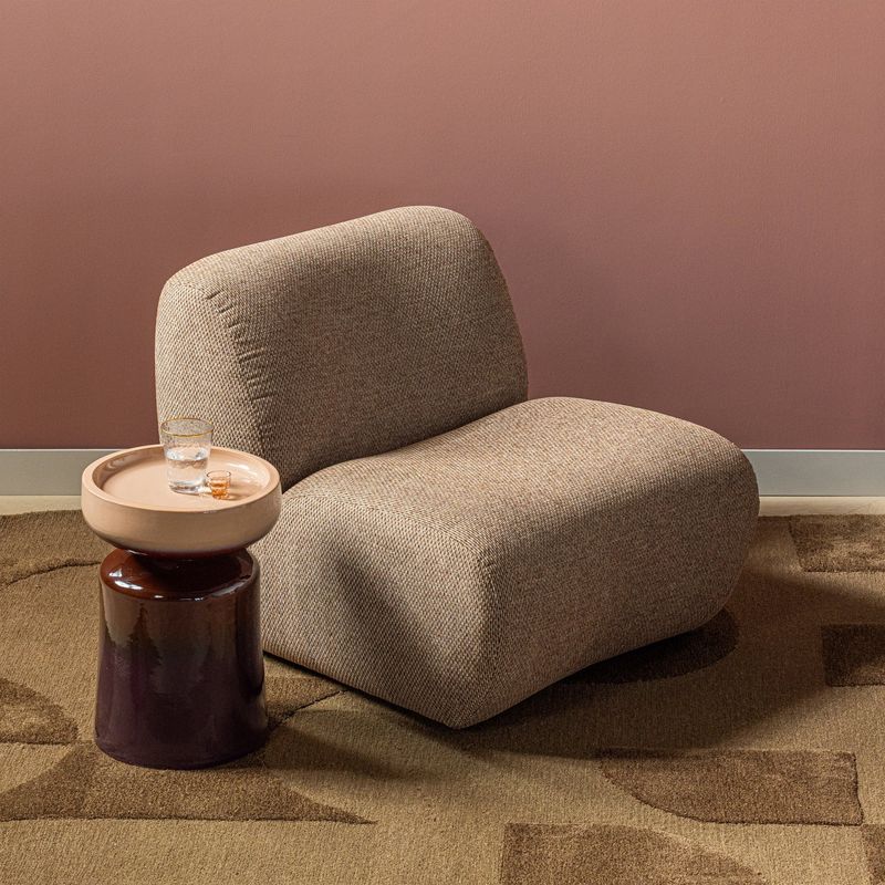 WOOOD Tumo Dekorativt Sidobord Ø35x44 cm Keramik Lila/Brun