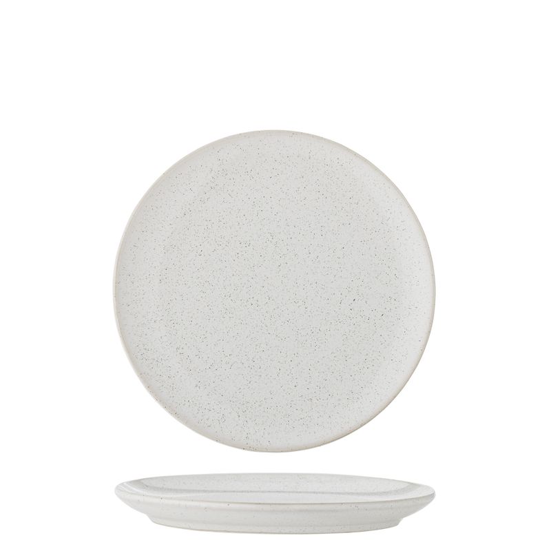 Bloomingville Addison Tallrik, Vit, Stengods 20 cm 6-pack
