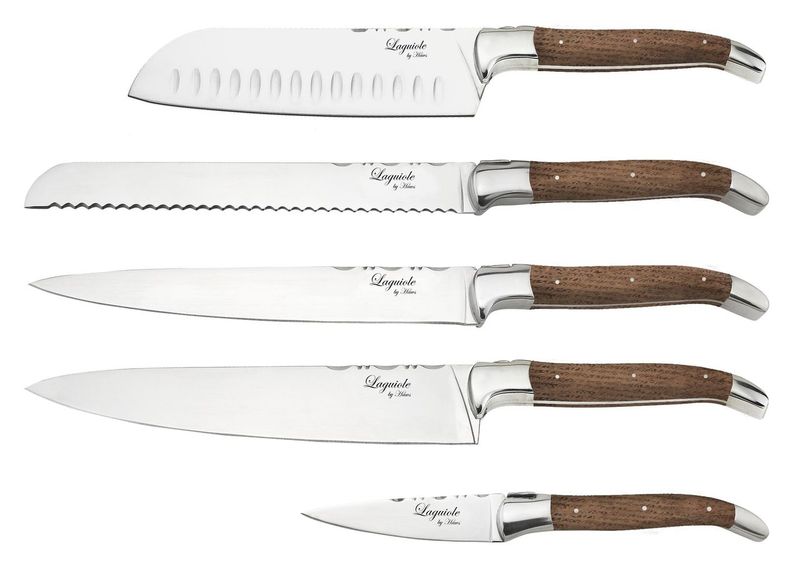 Laguiole By Hâws kockset med 5 delar med handtag i ekträ