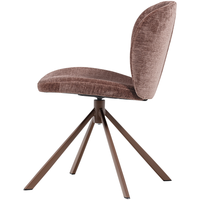 WOOOD Femke Matstol i Chenille, Brun 2 st