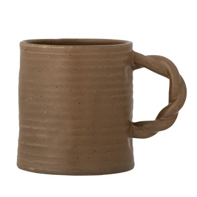 Bloomingville Reanna Mugg, Brun, Stengods - 8-pack
