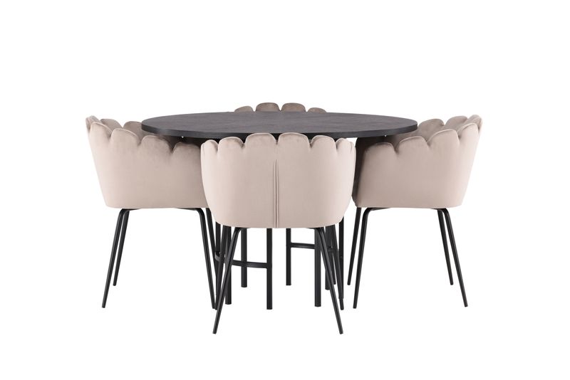 Venture Home Matgrupp Copenhagen med 4 st Limhamn Matstolar