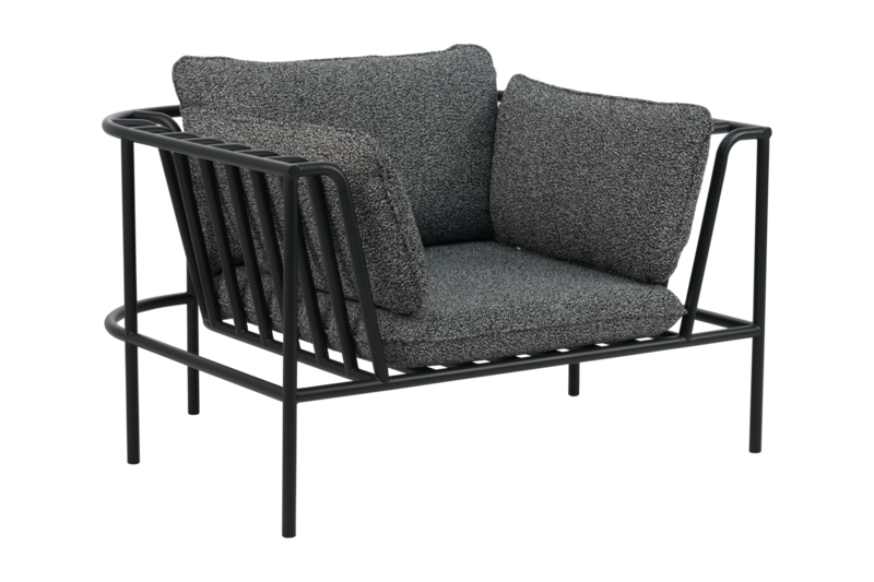 Brafab Collier Fåtölj Svart / Teddy Black