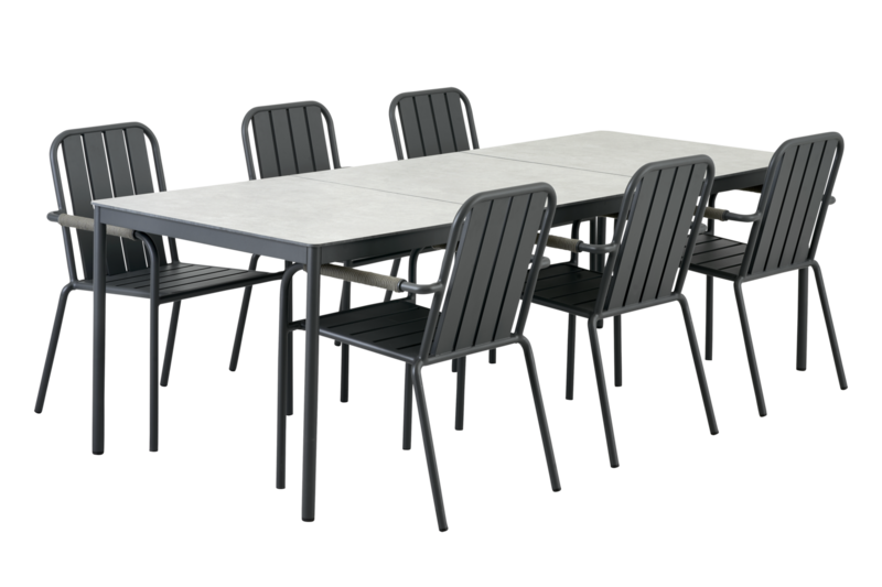 Brafab Nox bordsstativ 90x237 cm antracit