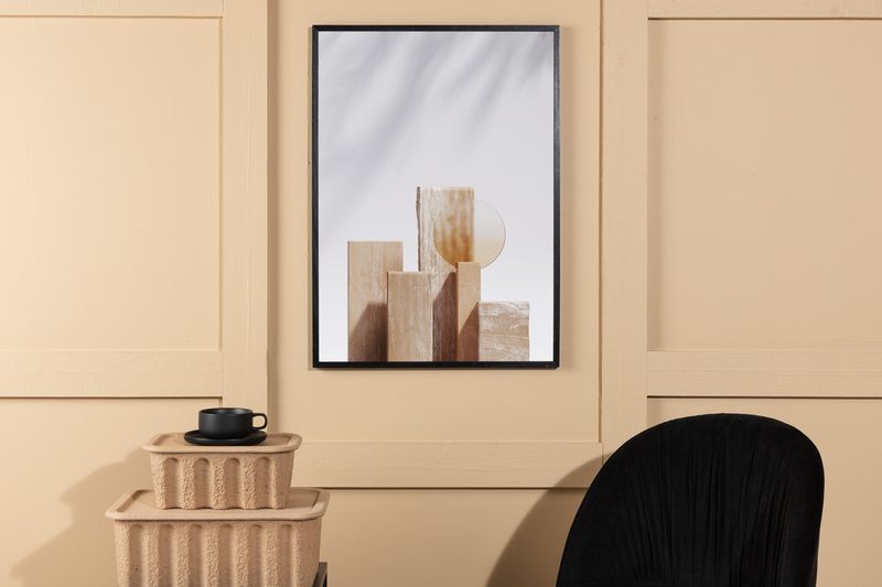 Venture Home Wooden Blocks Poster Beige