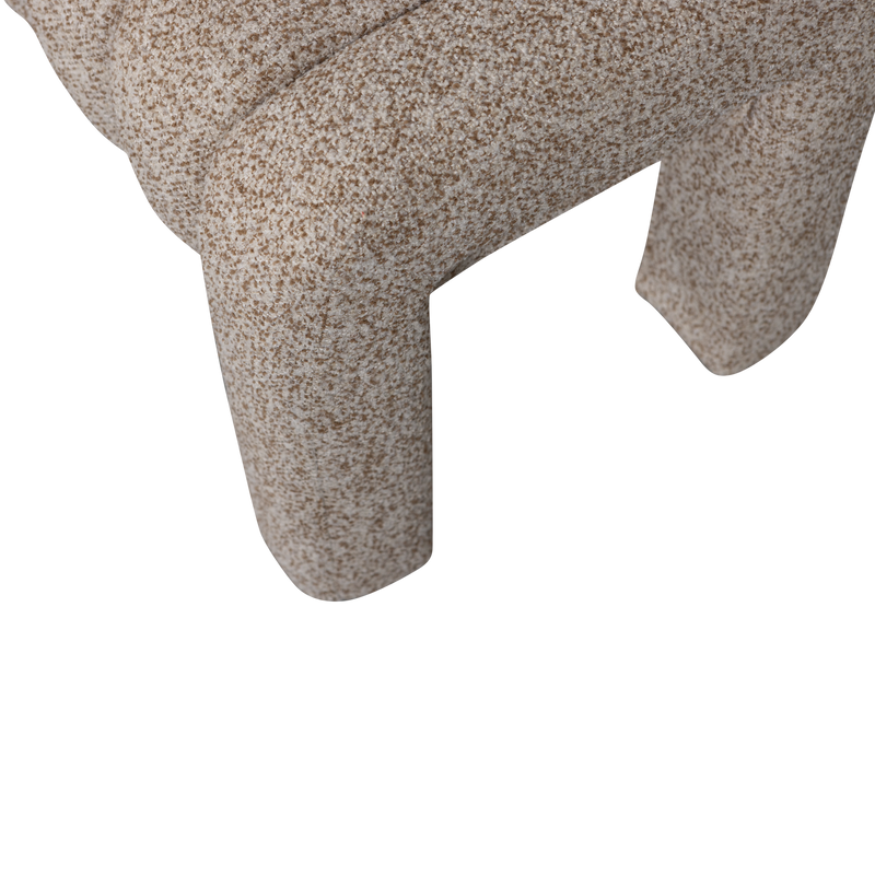 WOOOD Frex Bouclé Bänk Brun