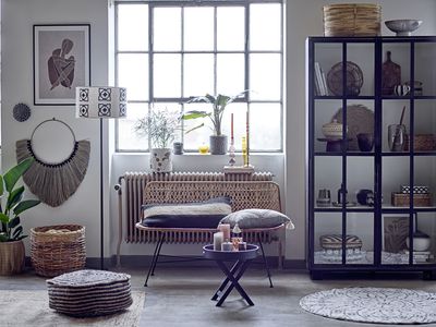 Bloomingville Freya brickbord, svart, gummiträ