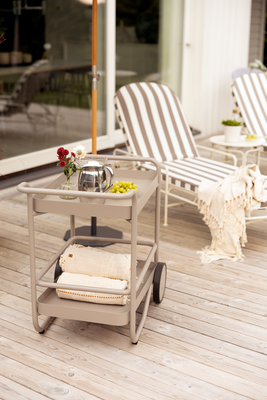 Brafab Arts Solsäng Soft White / Beige Stripes