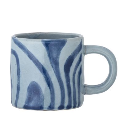 Bloomingville Ninka Mugg, Blå, Stengods - 6-pack