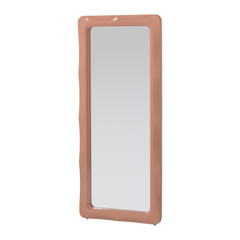 WOOOD Norea Spegel 180x80 cm Trä Högblank Rosa