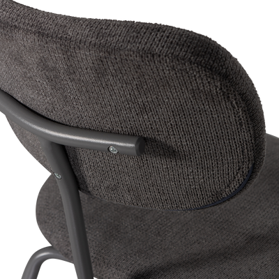 WOOOD Link Stapelbar Matstol Brun/Grå 2 st