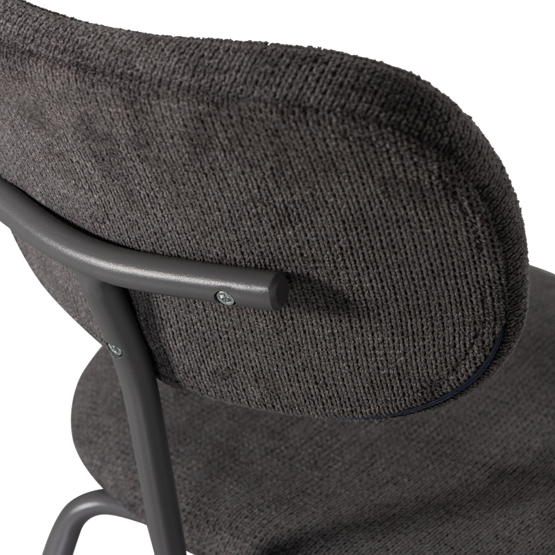 WOOOD Link Stapelbar Matstol Brun/Grå 2 st