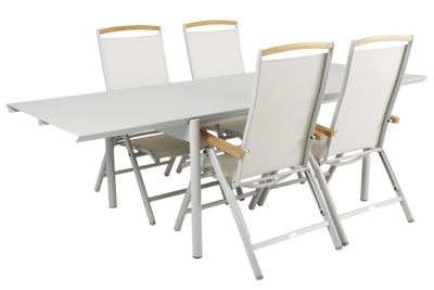 Brafab Andy Positionsstol Ljusgrå/Offwhite