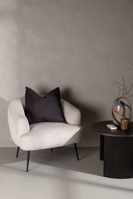 Venture Home Derry Fåtölj i Beige Sammet