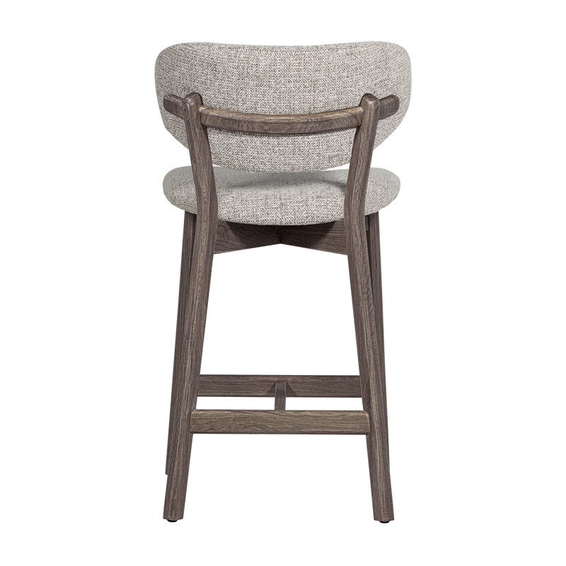 WOOOD Udar Barstol i Naturligt Trä och Brun Melange