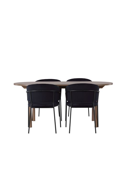 Venture Home Matgrupp Andy med stolarna Selma