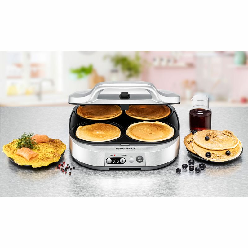 Rommelsbacher Pannkaksjärn PC 1800  4st baktråg 1800W 3,5kg