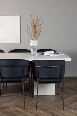 Venture Home Matgrupp Olga med stolarna Selma