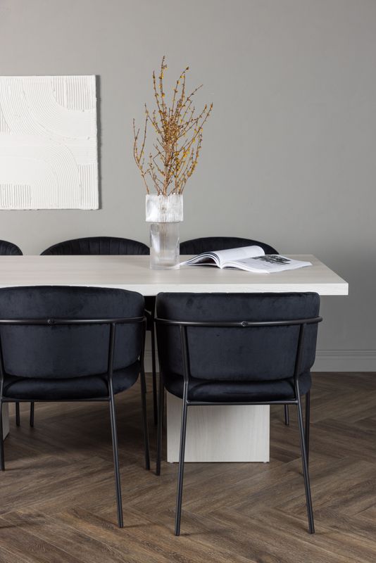 Venture Home Matgrupp Olga med stolarna Selma