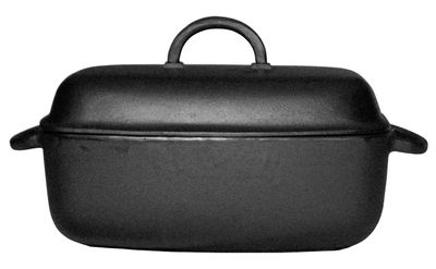 Ronneby Bruk, Oval Stekgryta 5,5 L – Med Gjutjärnslock 33x22 cm