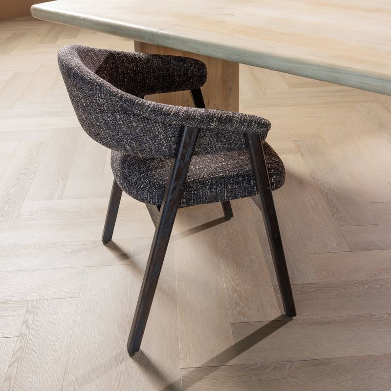 WOOOD Tunar Matstol med Armstöd Mörkbrun [FSC] 2 st