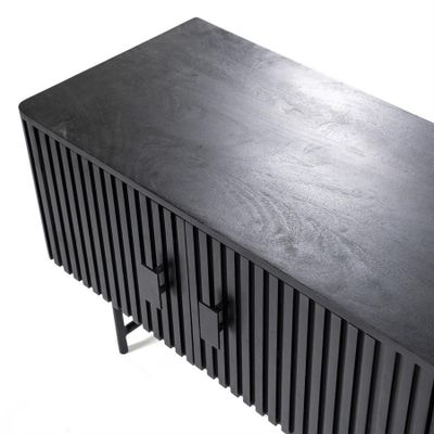 Eleonora TV-bänk Remi 6drs - Svart