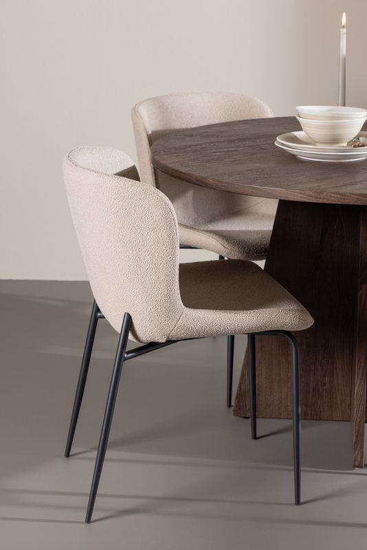 Venture Home Bootcut Matbord med Modesto Matstol