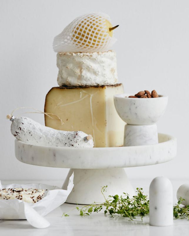 Nordal IMATRA Tårtfat i Vit Marmor