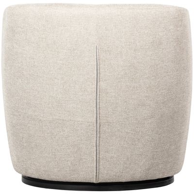 WOOOD Serra Snurrfåtölj i Vävd Benvit Polyester