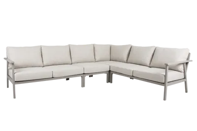 Brafab Samvaro 2-sits Soffa Khaki höger+vänster avslut