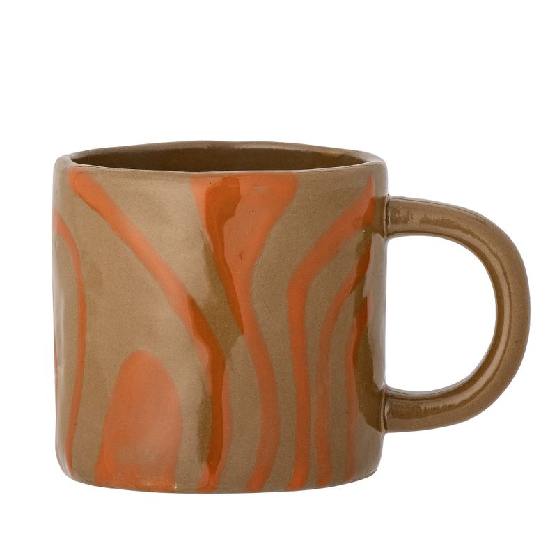 Bloomingville Ninka Mugg, Orange, Stengods - 6-pack