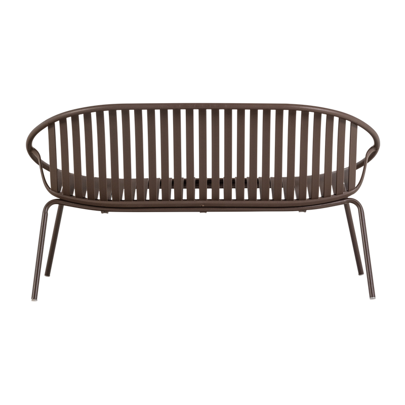 WOOOD Bruce Trädgårdsbänk 2-sits Polypropen/Metall Lila/Brun