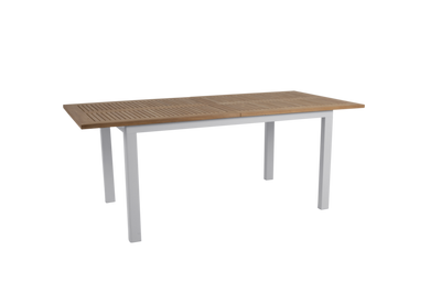 Brafab Lyon Matbord 92x194-252 cm Ljusgrå/Teak