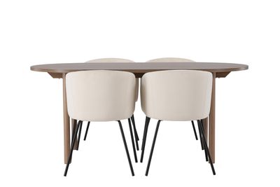 Venture Home Matgrupp Andy med stolarna Berit