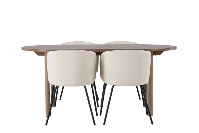 Venture Home Matgrupp Andy med stolarna Berit