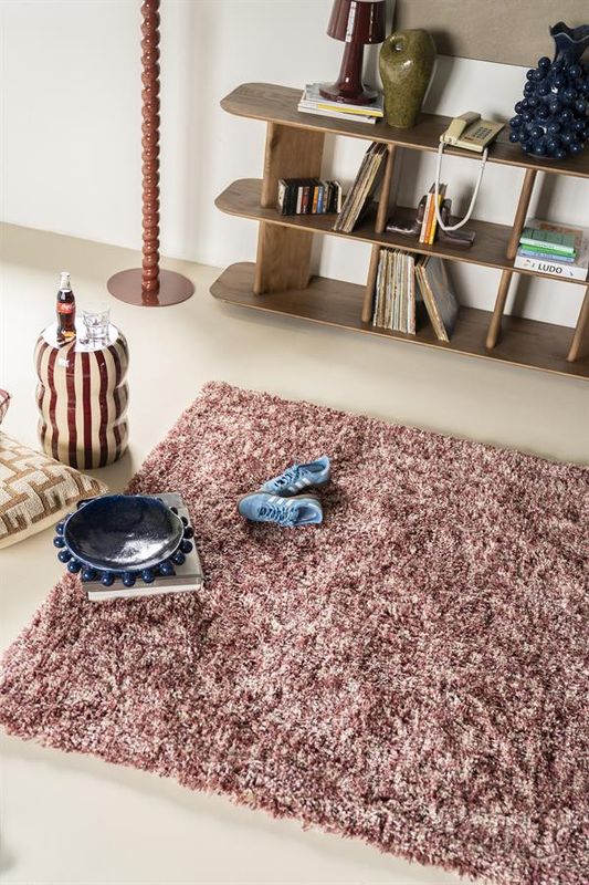 By Boo Mixi Matta 160x230 cm - Burgundy Röd