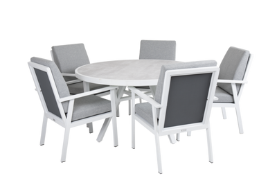 Brafab Samvaro Karmstol Vit/Grå