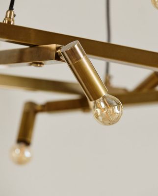 Nordal Ljuskrona i Mässing för 10 Lampor