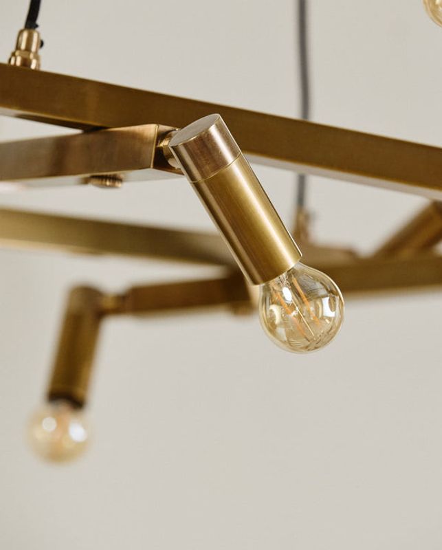 Nordal Ljuskrona i Mässing för 10 Lampor