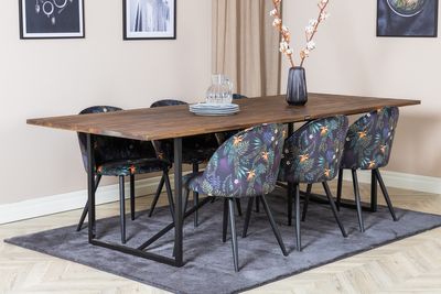 Venture Home Padang,Velvet Rektangulär Matgrupp