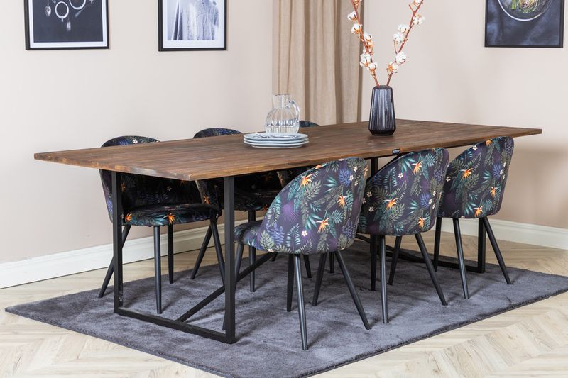 Venture Home Padang,Velvet Rektangulär Matgrupp