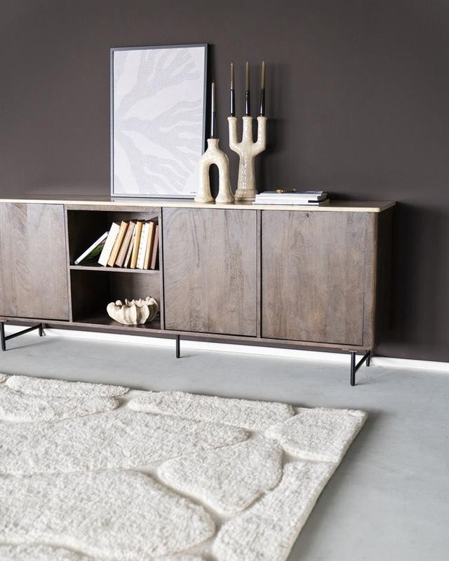 Eleonora Sideboard Lio - 3 Dörrar, Brun