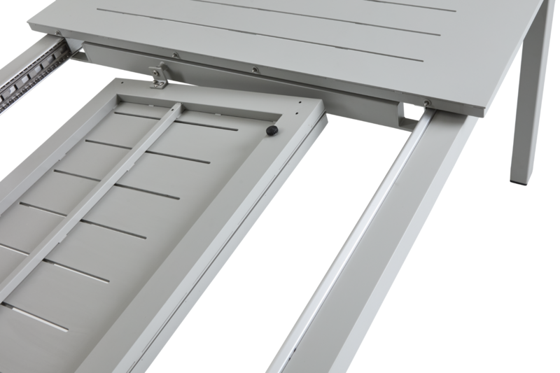 Brafab Lomma Matbord 100x260-380 cm Ljusgrå