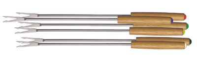 Ronneby Bruk Fondue-gafflar, träskaft, 6-pack