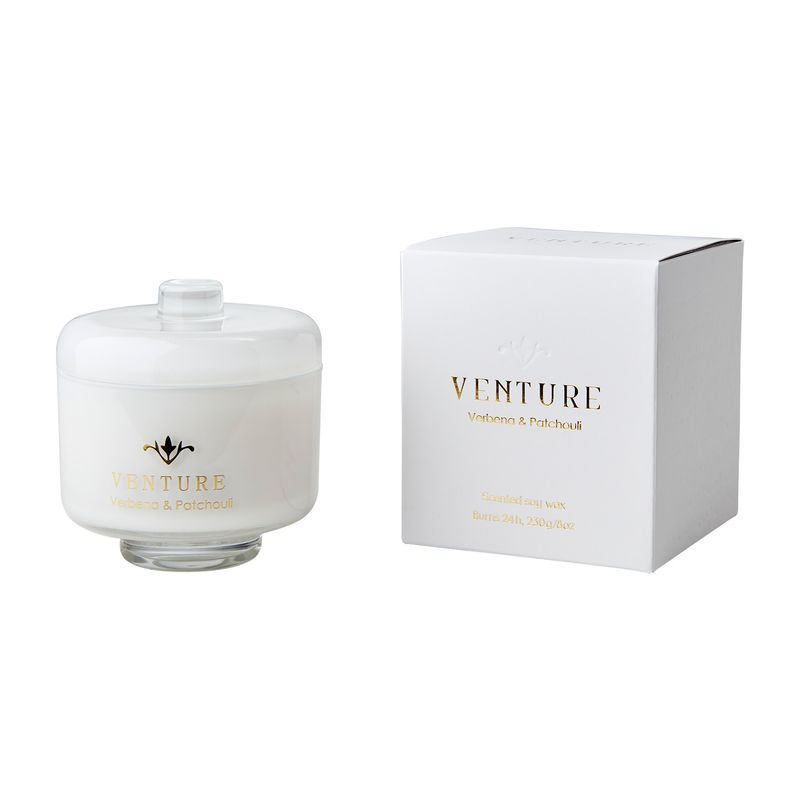 Affari of Sweden VENTURE Doftljus Verbena & patchouli, Vit