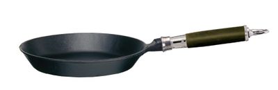 Ronneby Bruk, Maestro Stekpanna Gjutjärn 24 cm Silikonklätt Rostfritt Handtag