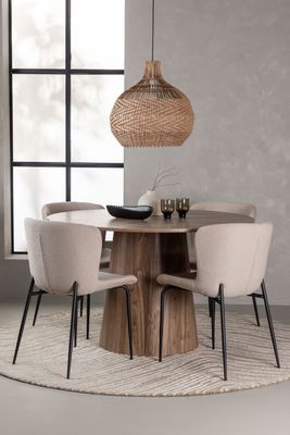 Venture Home Matgrupp Lanzo med stolarna Modesto